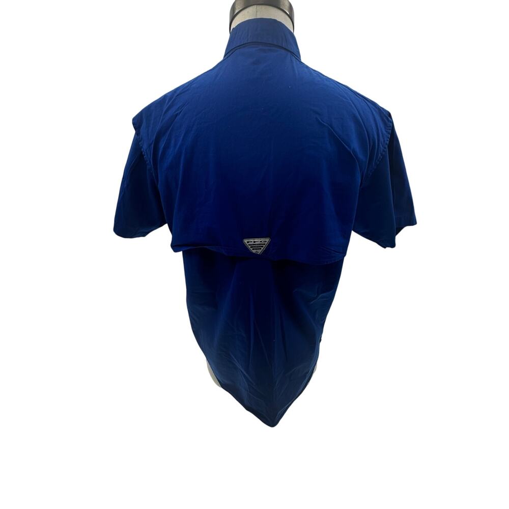 Columbia Blue Florida Gators Short Sleeve Vented Casual Button Down- S - Picture 7 of 14